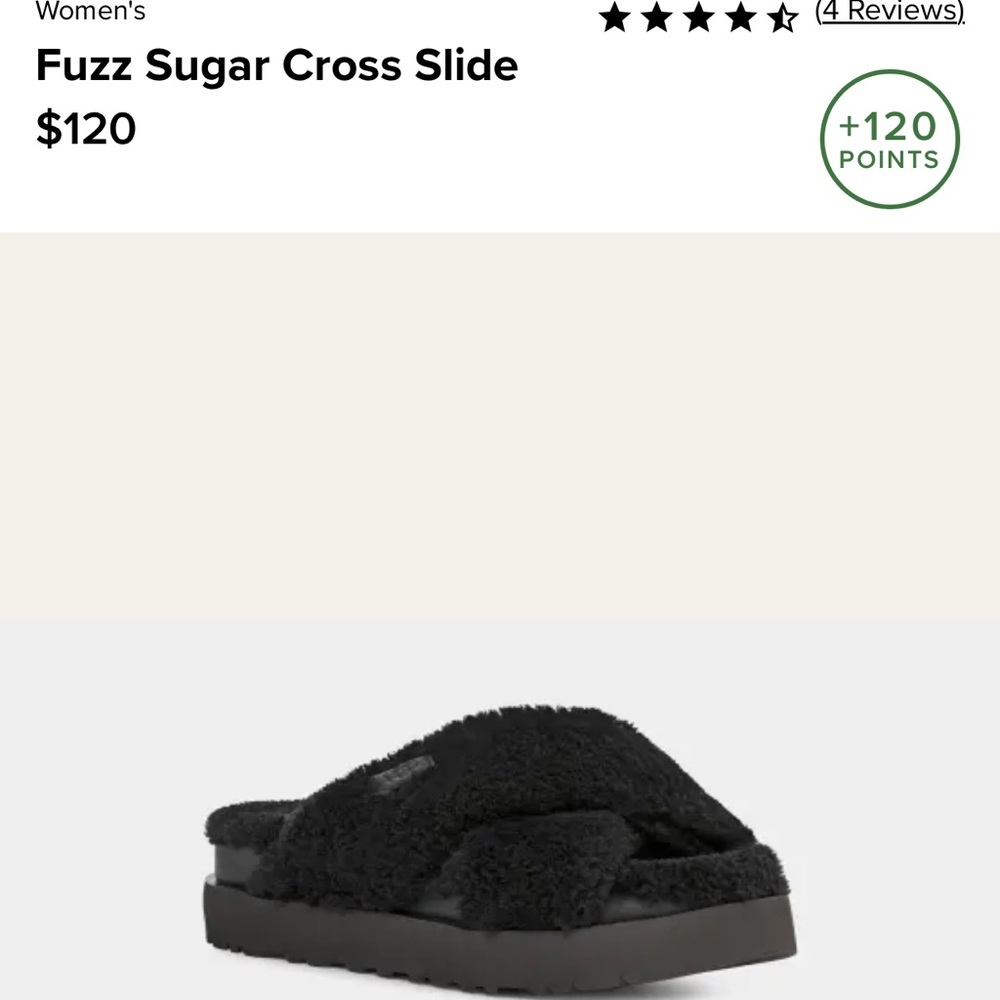 UGG Fuzz Sugar Cross Slides